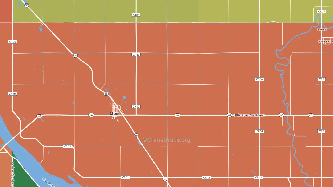 56262, MN Map of Theft Rates