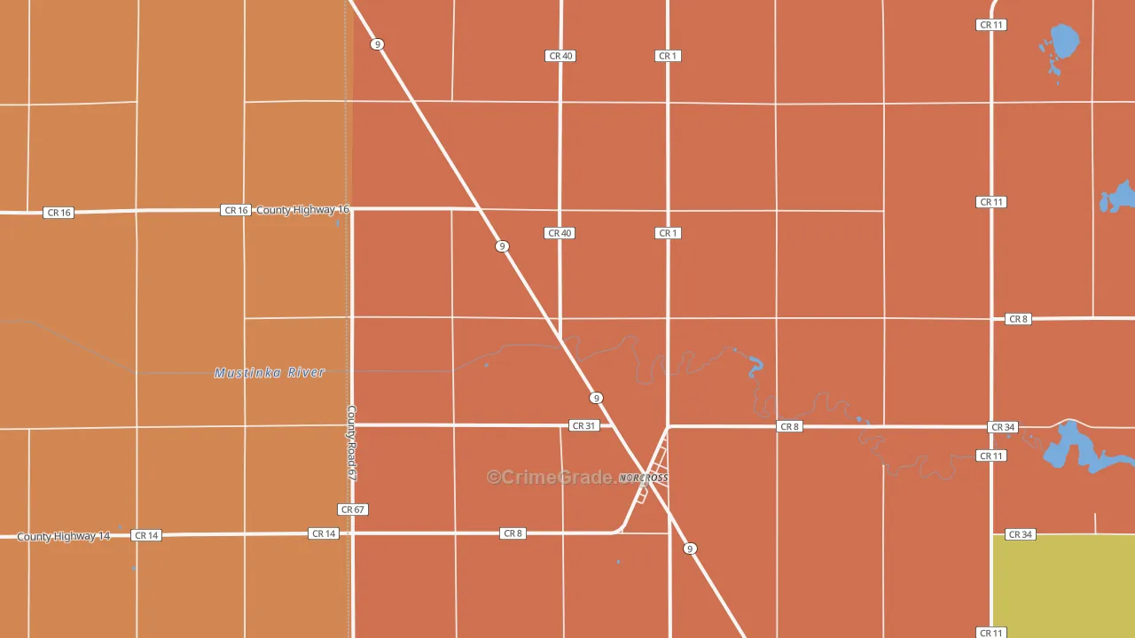 56274, MN Map of Theft Rates