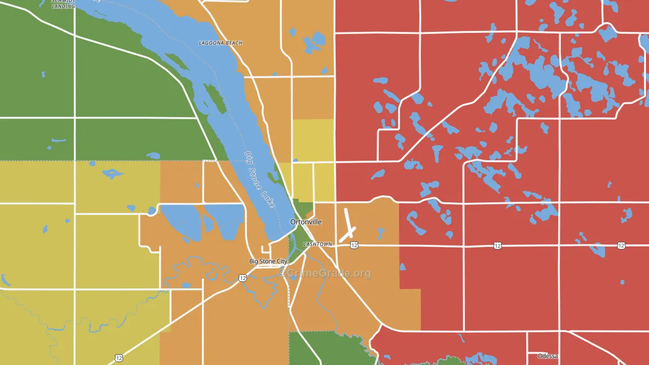 56278, MN Map of Theft Rates