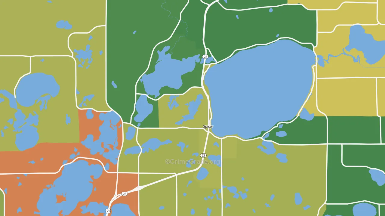 56288, MN Map of Theft Rates