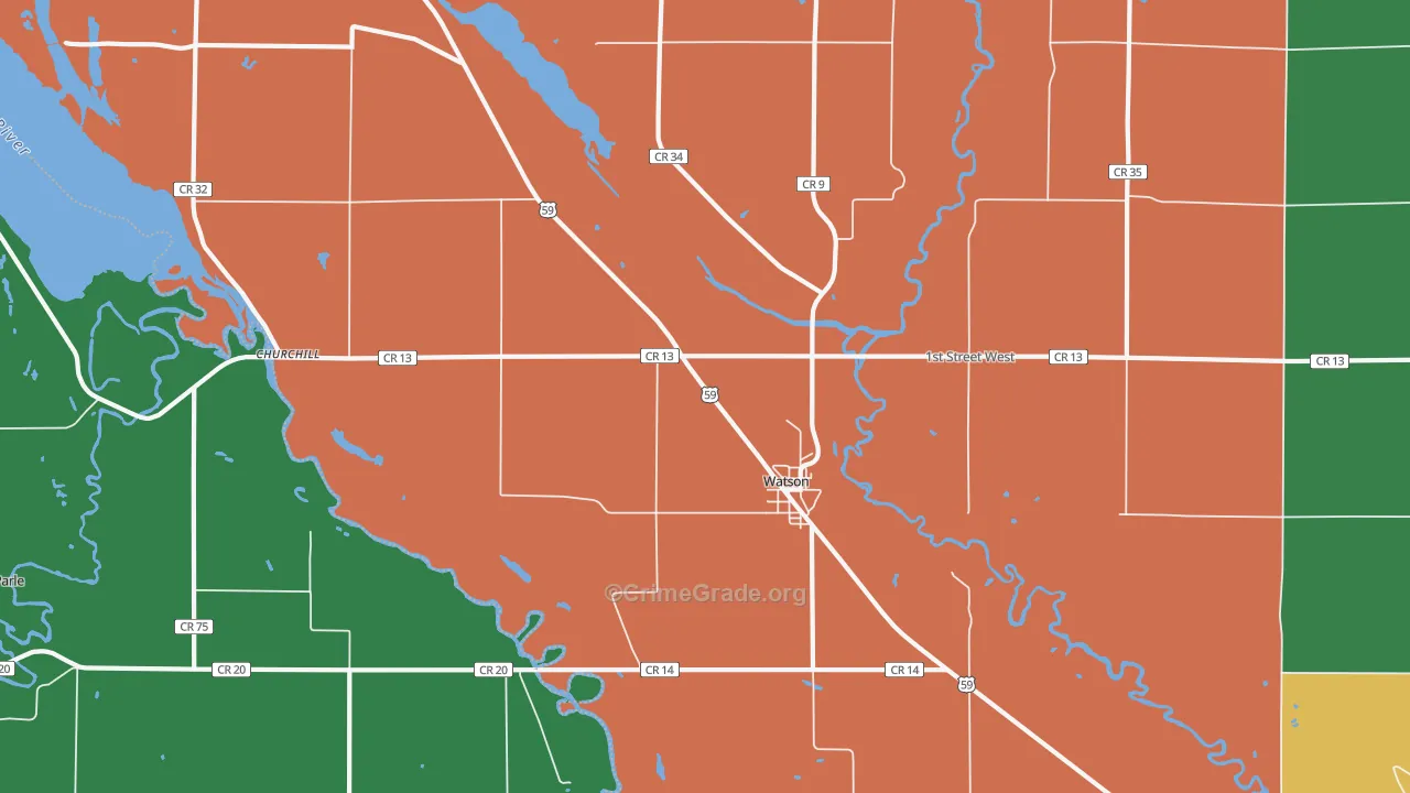 56295, MN Map of Theft Rates