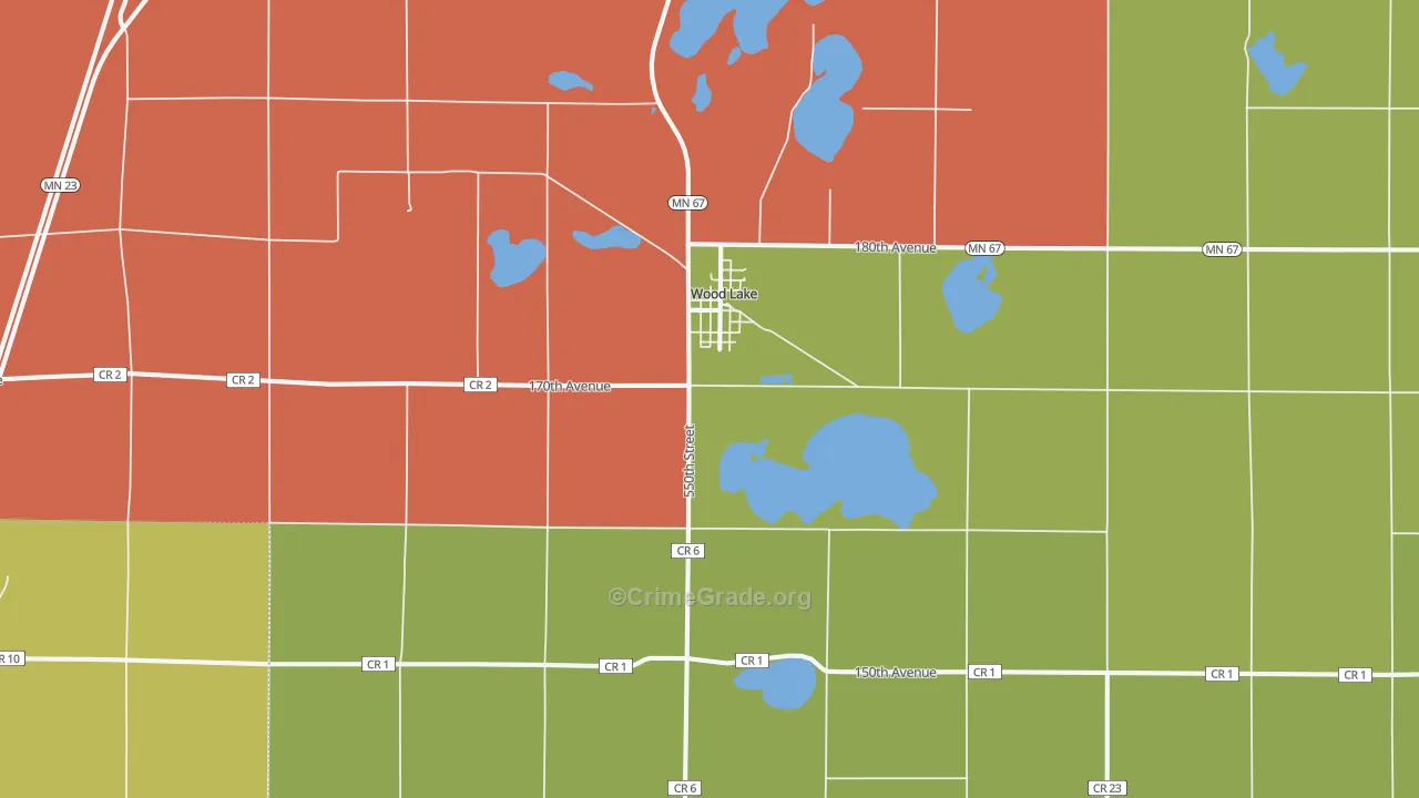 56297, MN Map of Theft Rates