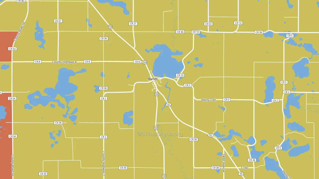 56311, MN Map of Theft Rates