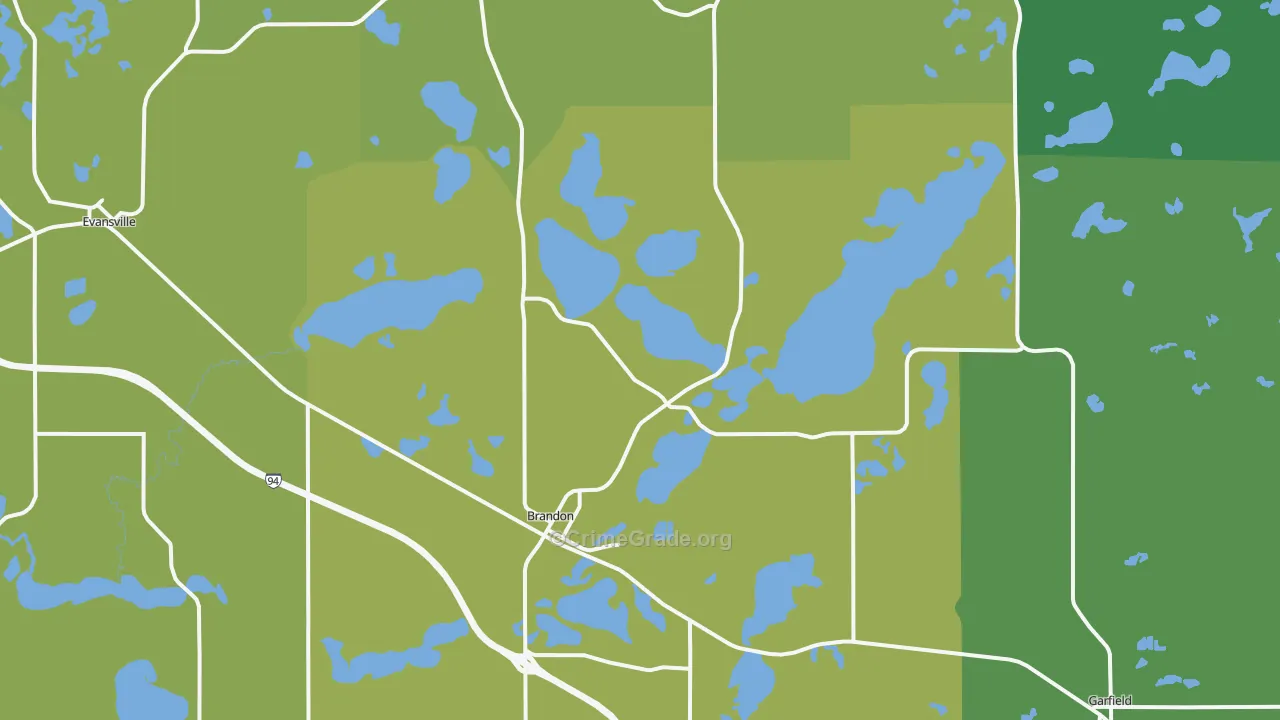 56315, MN Map of Theft Rates