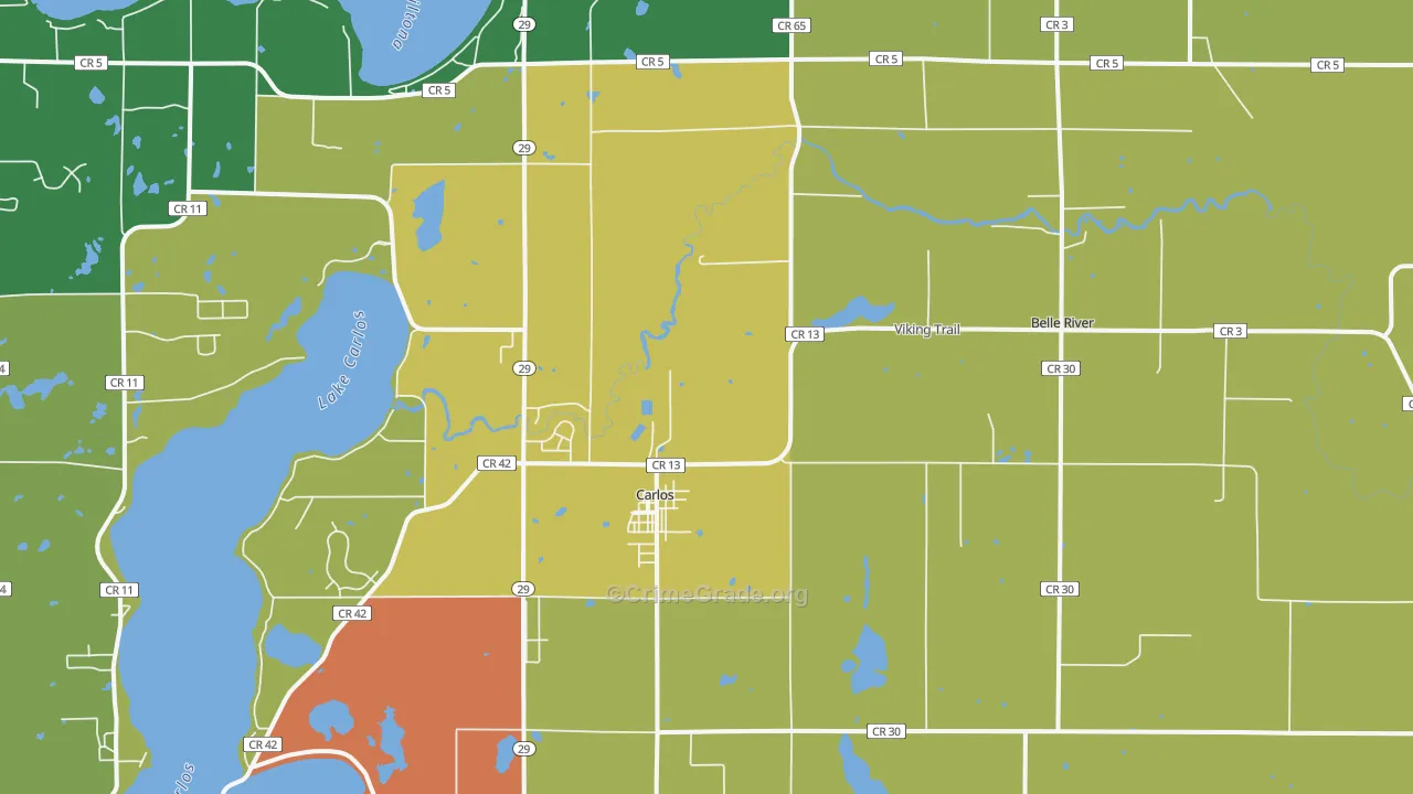 56319, MN Map of Theft Rates