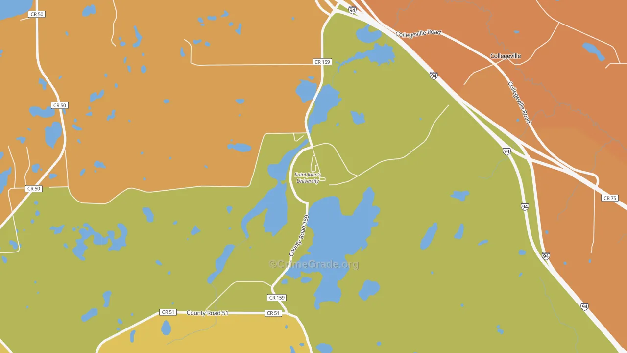 56321, MN Map of Theft Rates