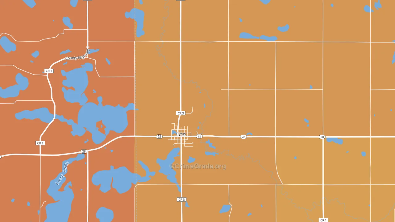 56323, MN Map of Theft Rates
