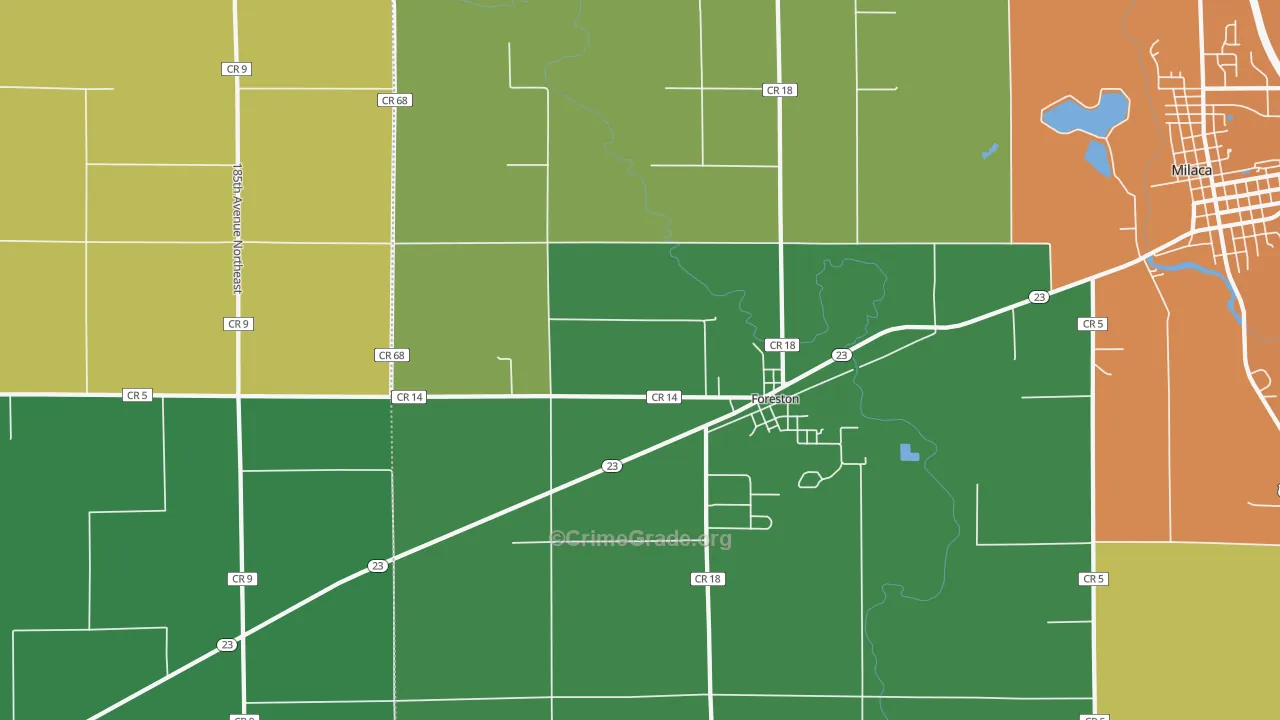 56330, MN Map of Theft Rates