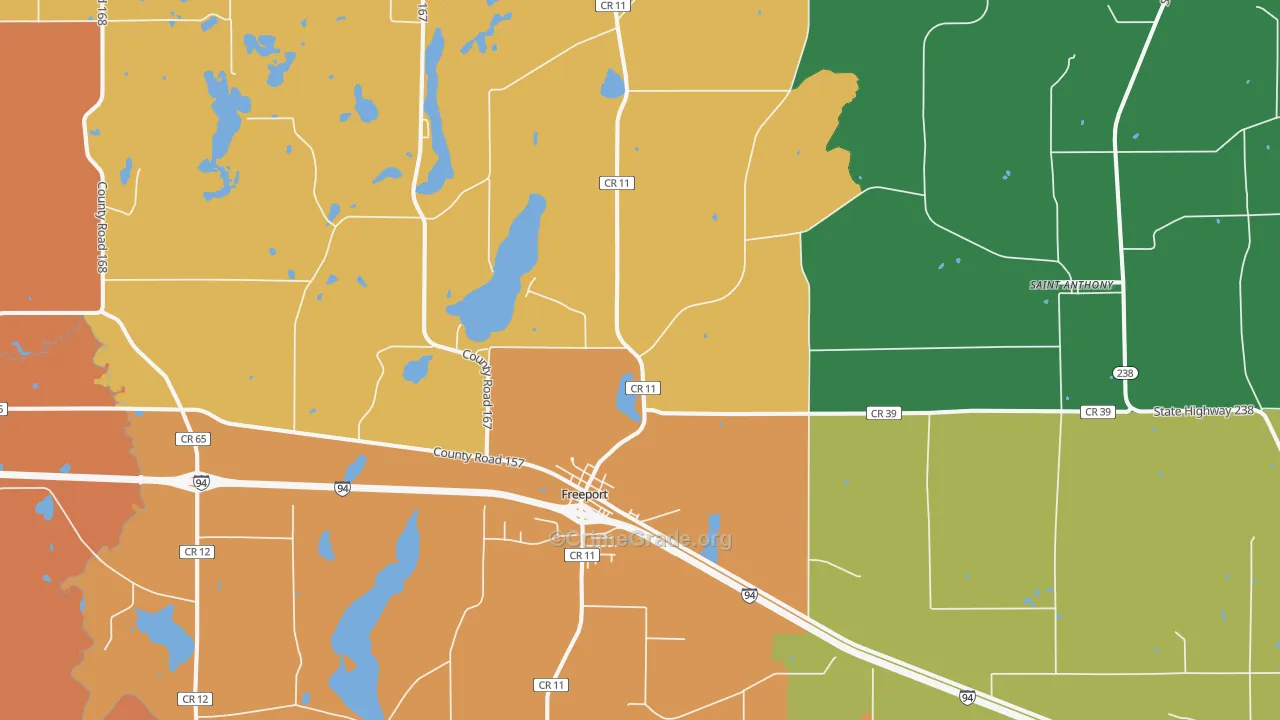 56331, MN Map of Theft Rates
