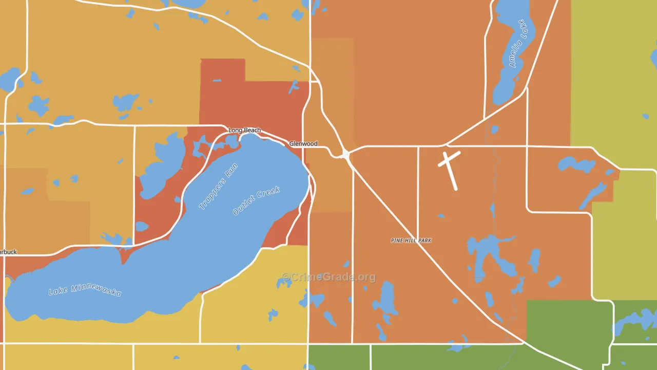 56334, MN Map of Theft Rates
