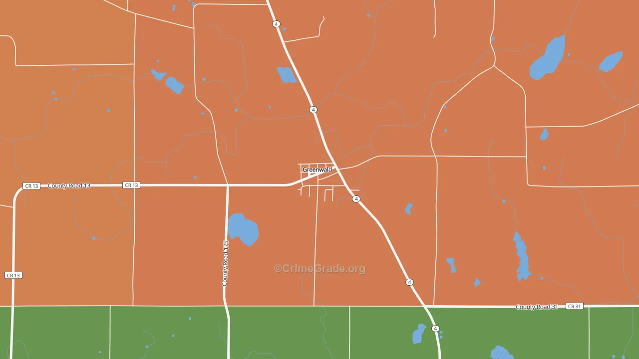 56335, MN Map of Theft Rates