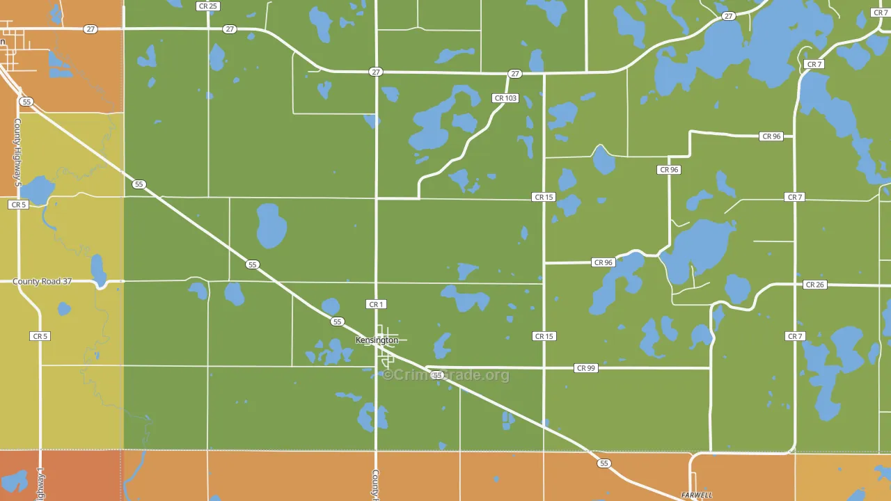 56343, MN Map of Theft Rates