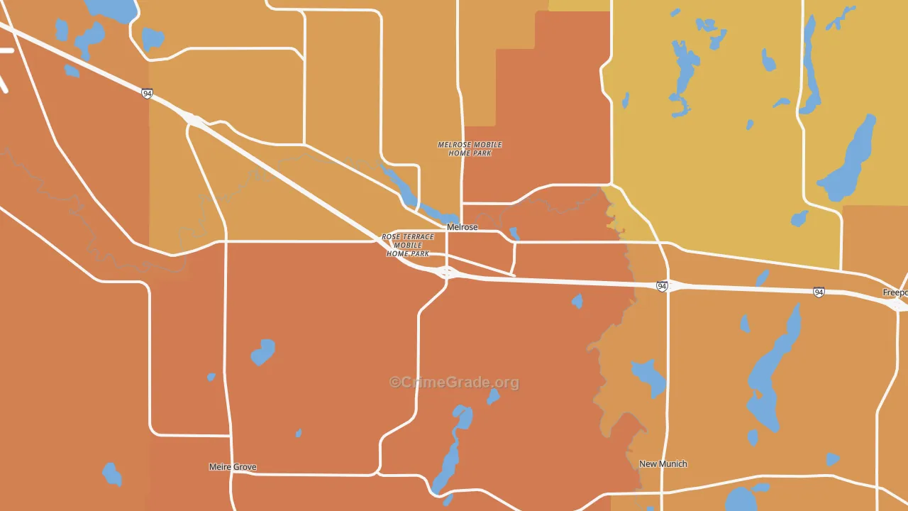 56352, MN Map of Theft Rates
