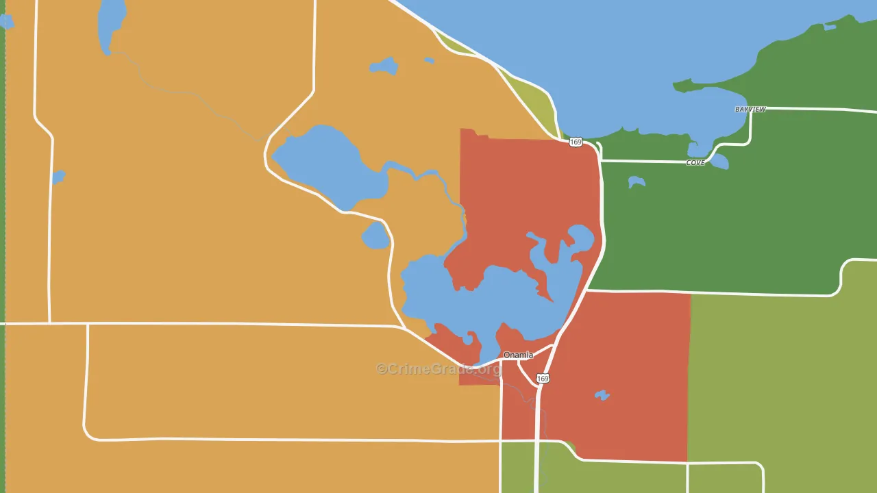 56359, MN Map of Theft Rates