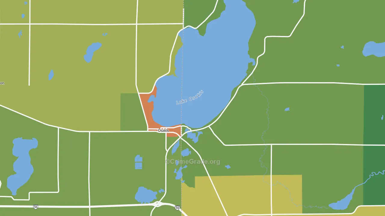 56360, MN Map of Theft Rates