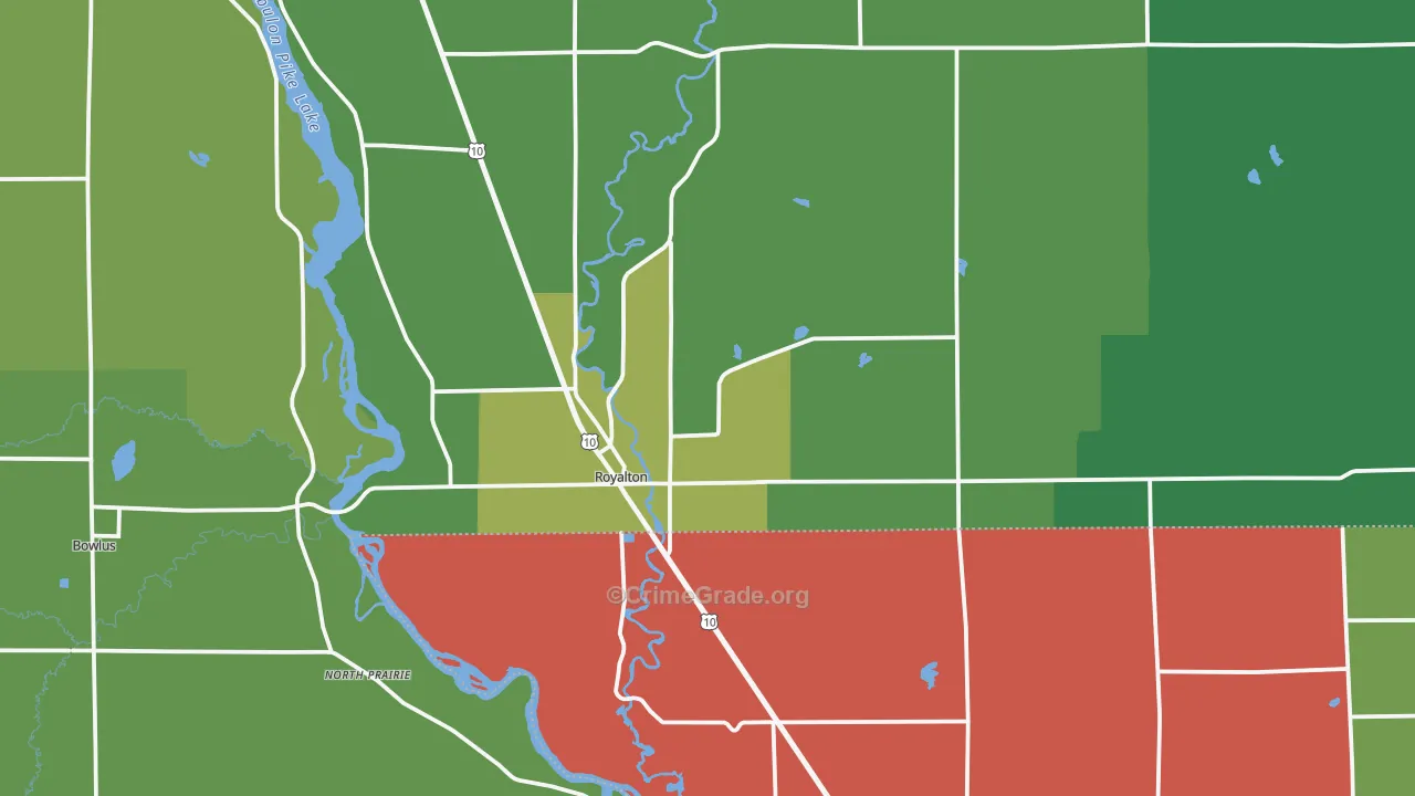 56373, MN Map of Theft Rates