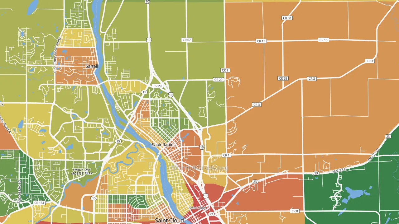 56379, MN Map of Theft Rates