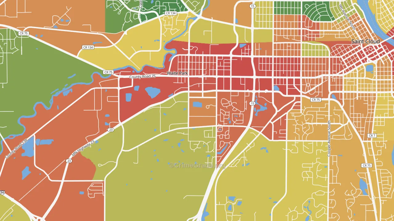 56387, MN Map of Theft Rates