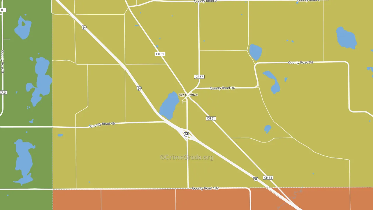 56389, MN Map of Theft Rates
