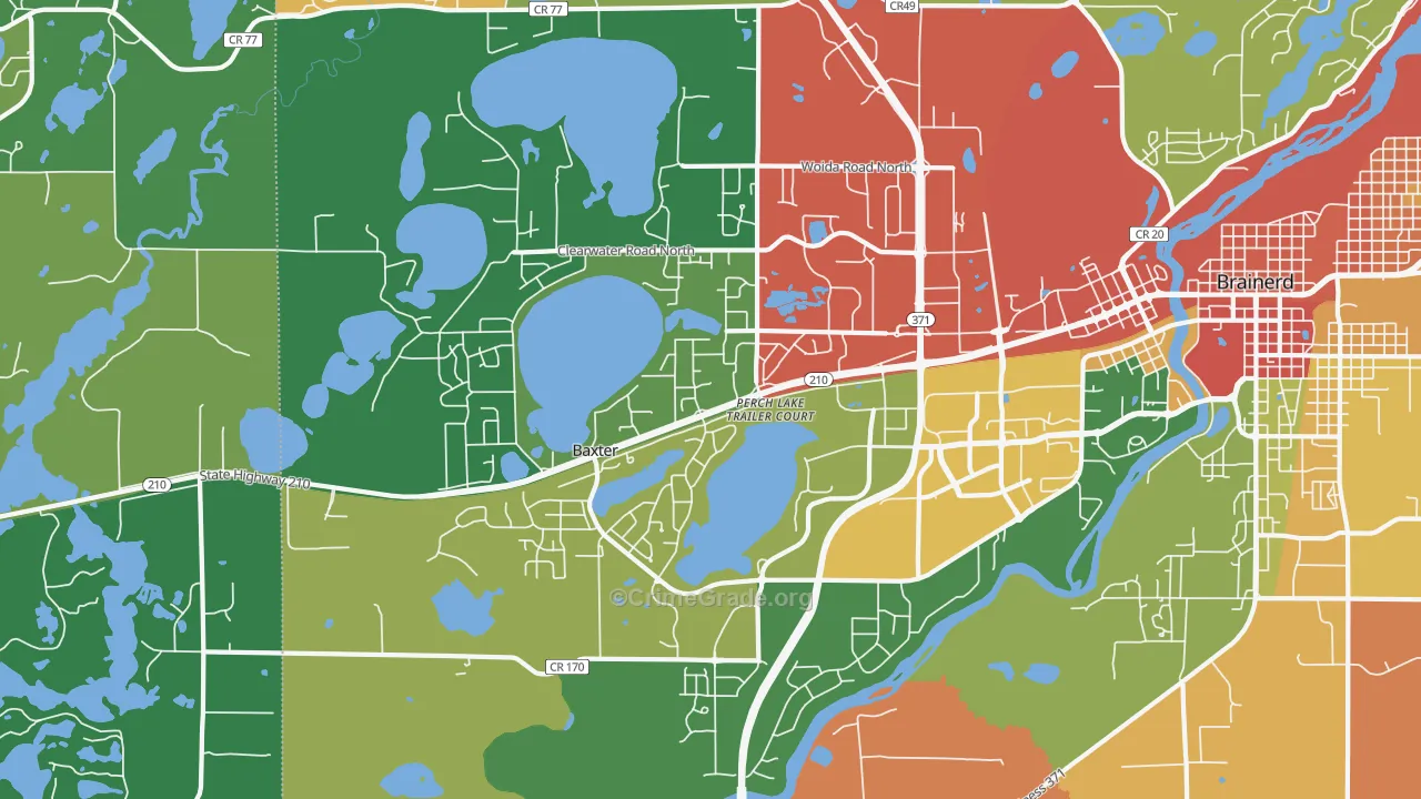 56425, MN Map of Theft Rates