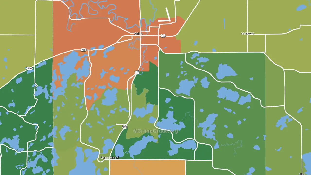 56431, MN Map of Theft Rates