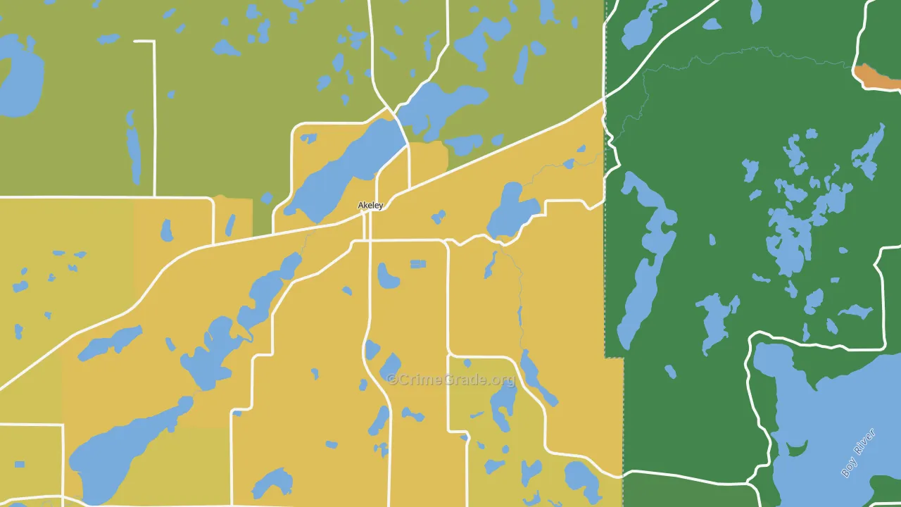 56433, MN Map of Theft Rates