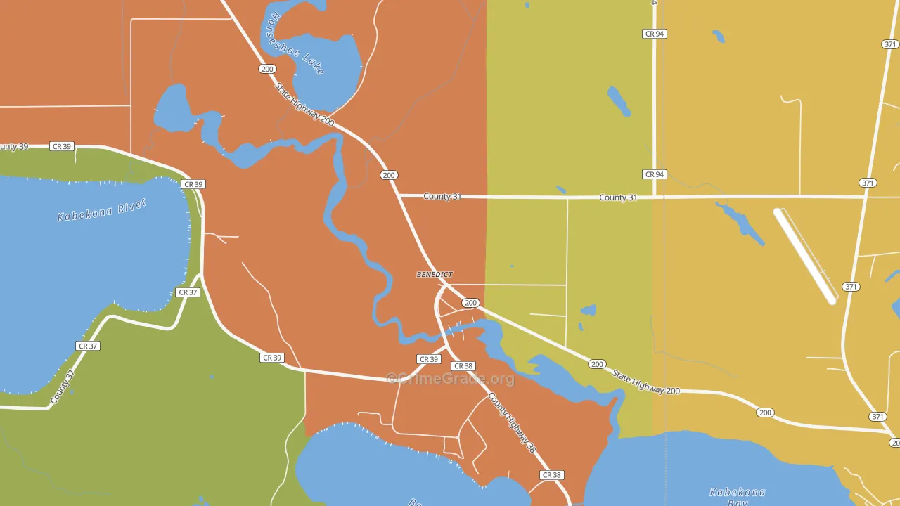 56436, MN Map of Theft Rates