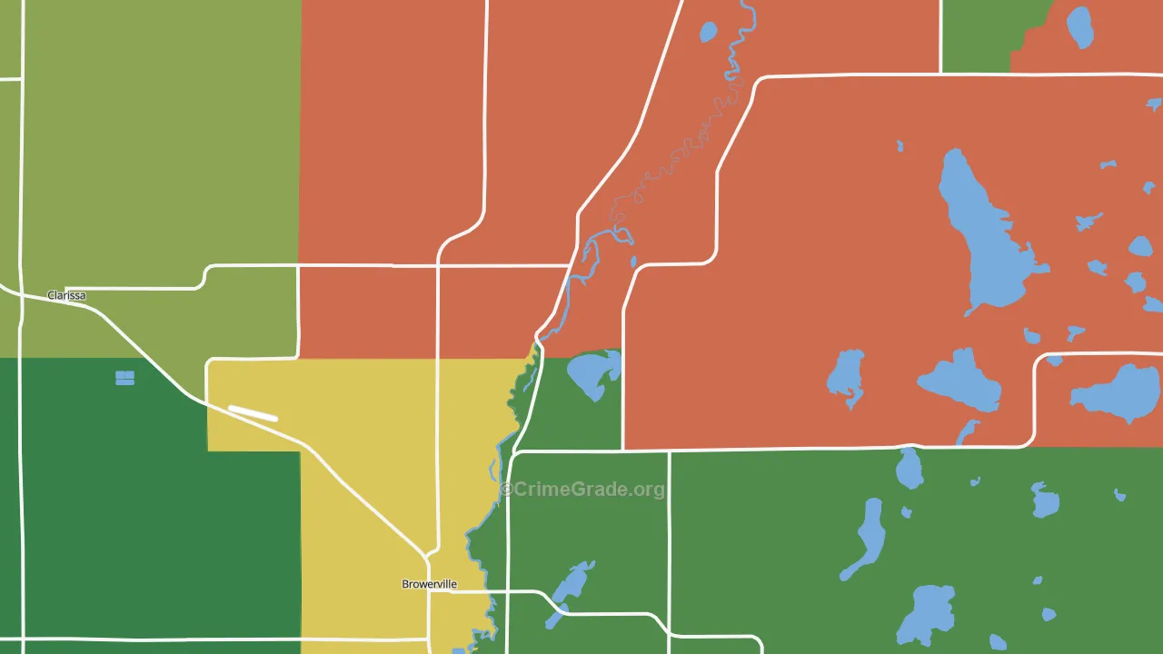 56438, MN Map of Theft Rates