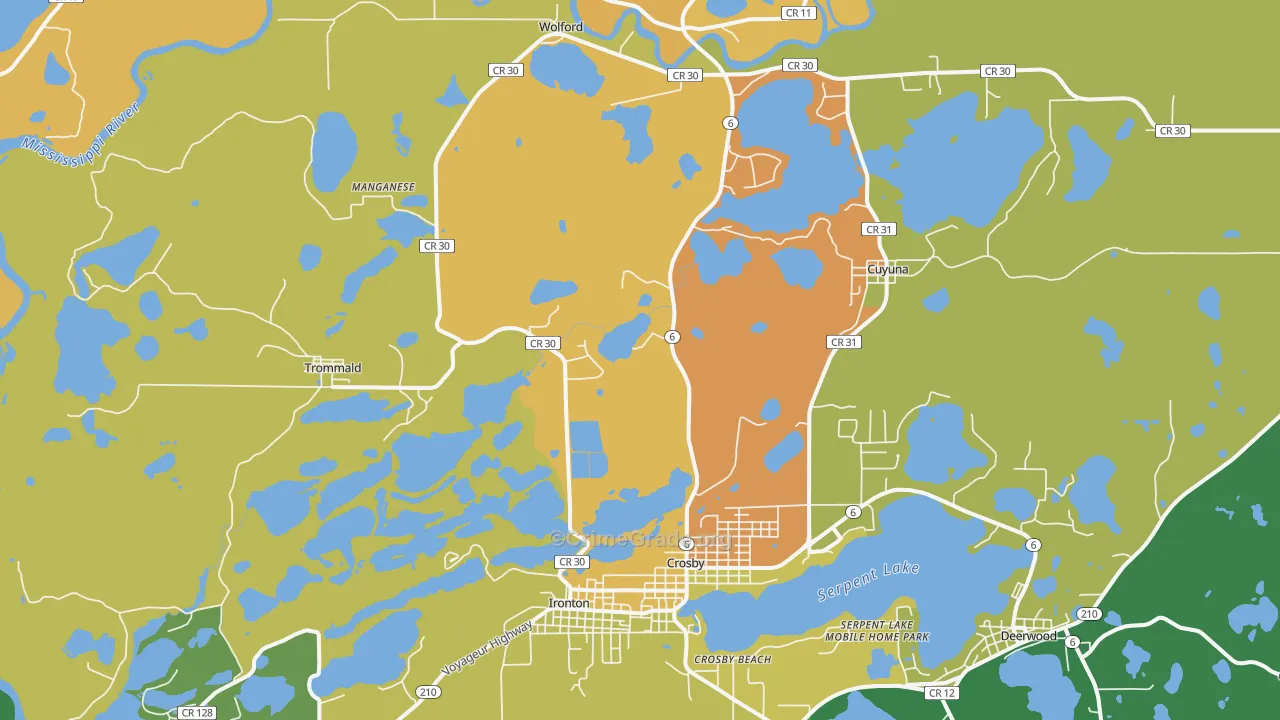 56441, MN Map of Theft Rates