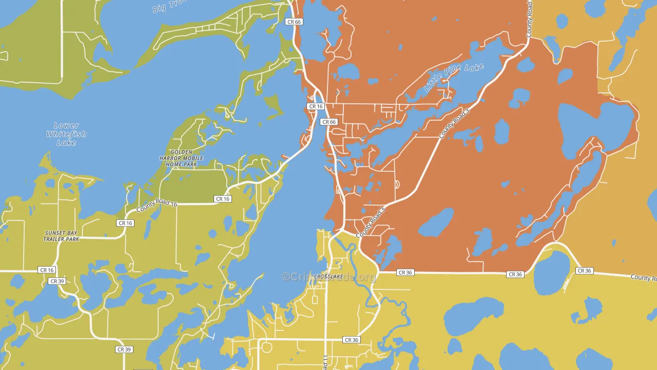 56442, MN Map of Theft Rates