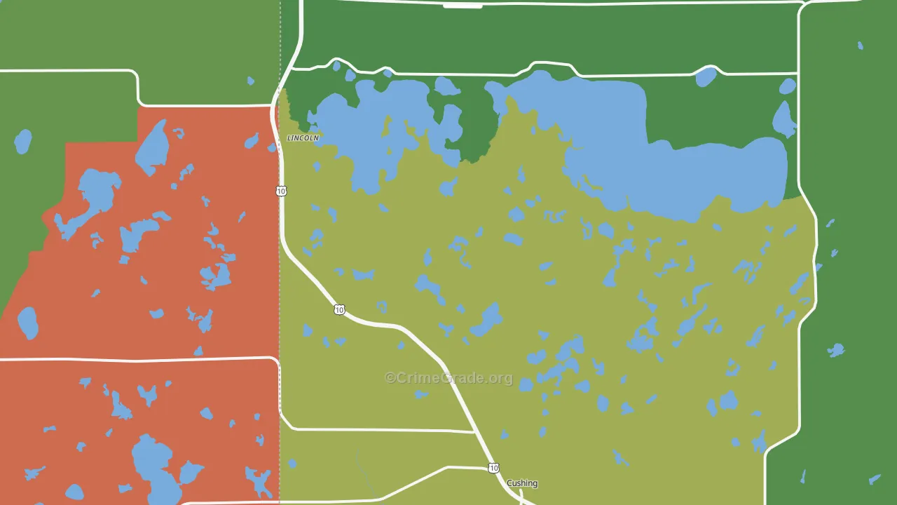 56443, MN Map of Theft Rates