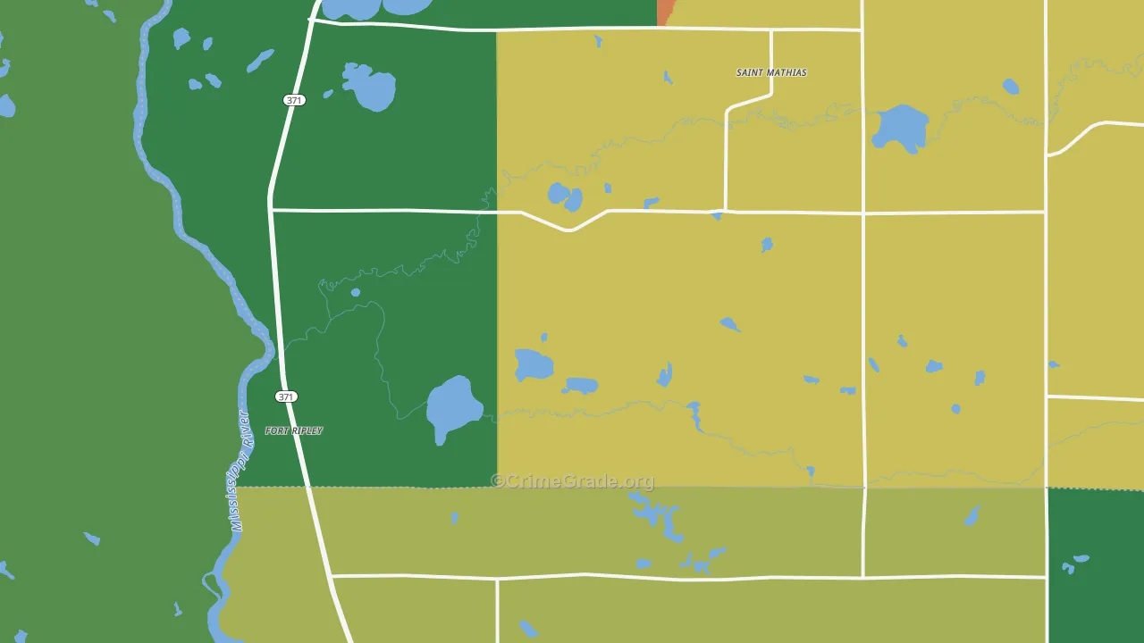 56449, MN Map of Theft Rates