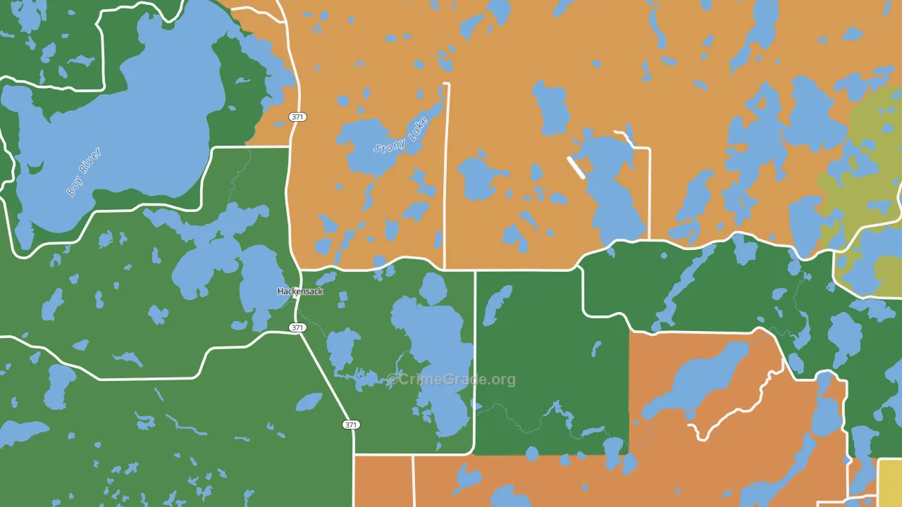 56452, MN Map of Theft Rates