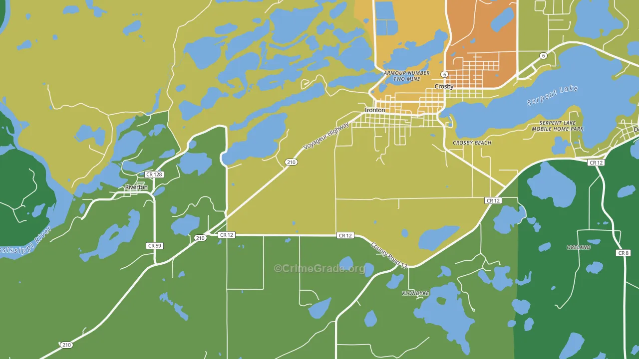 56455, MN Map of Theft Rates