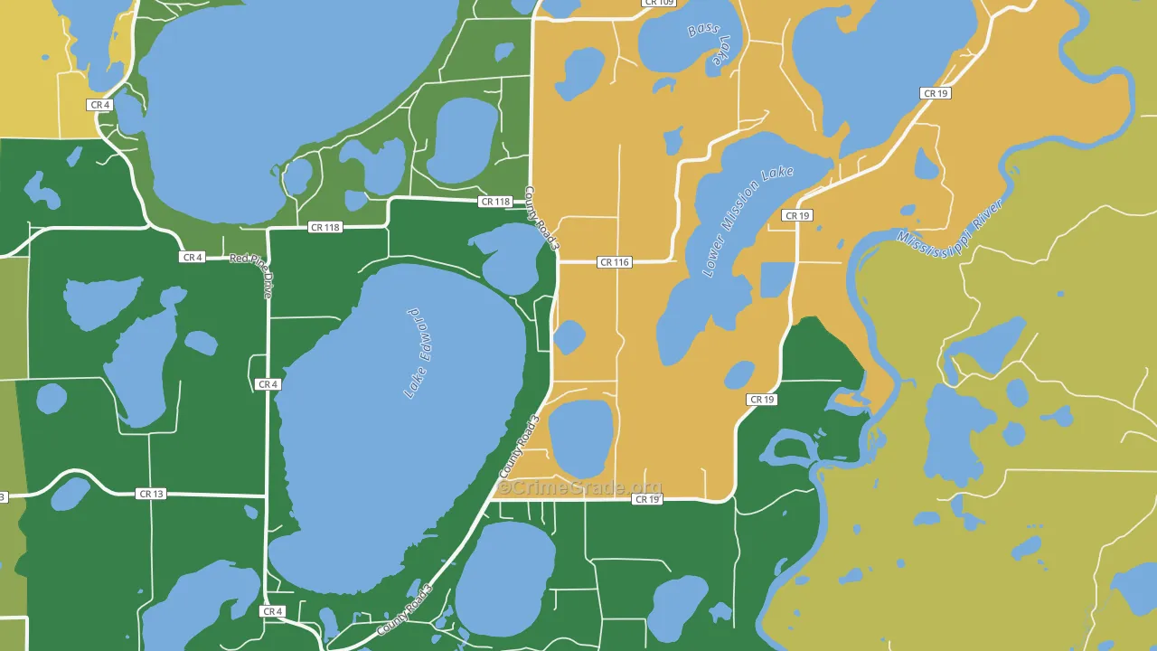 56465, MN Map of Theft Rates