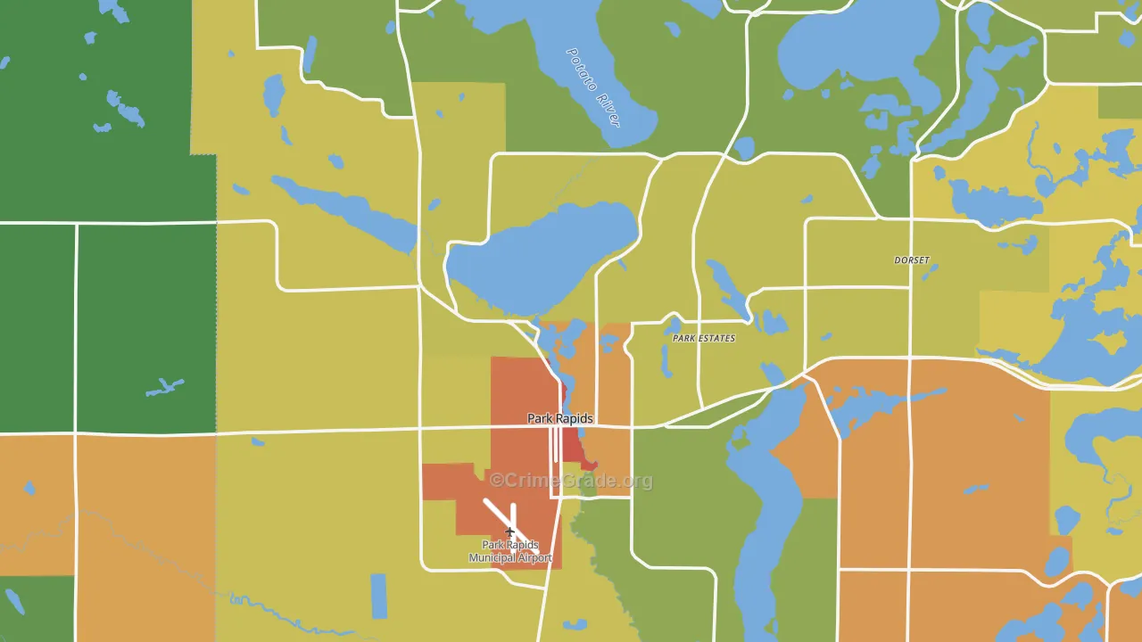 56470, MN Map of Theft Rates