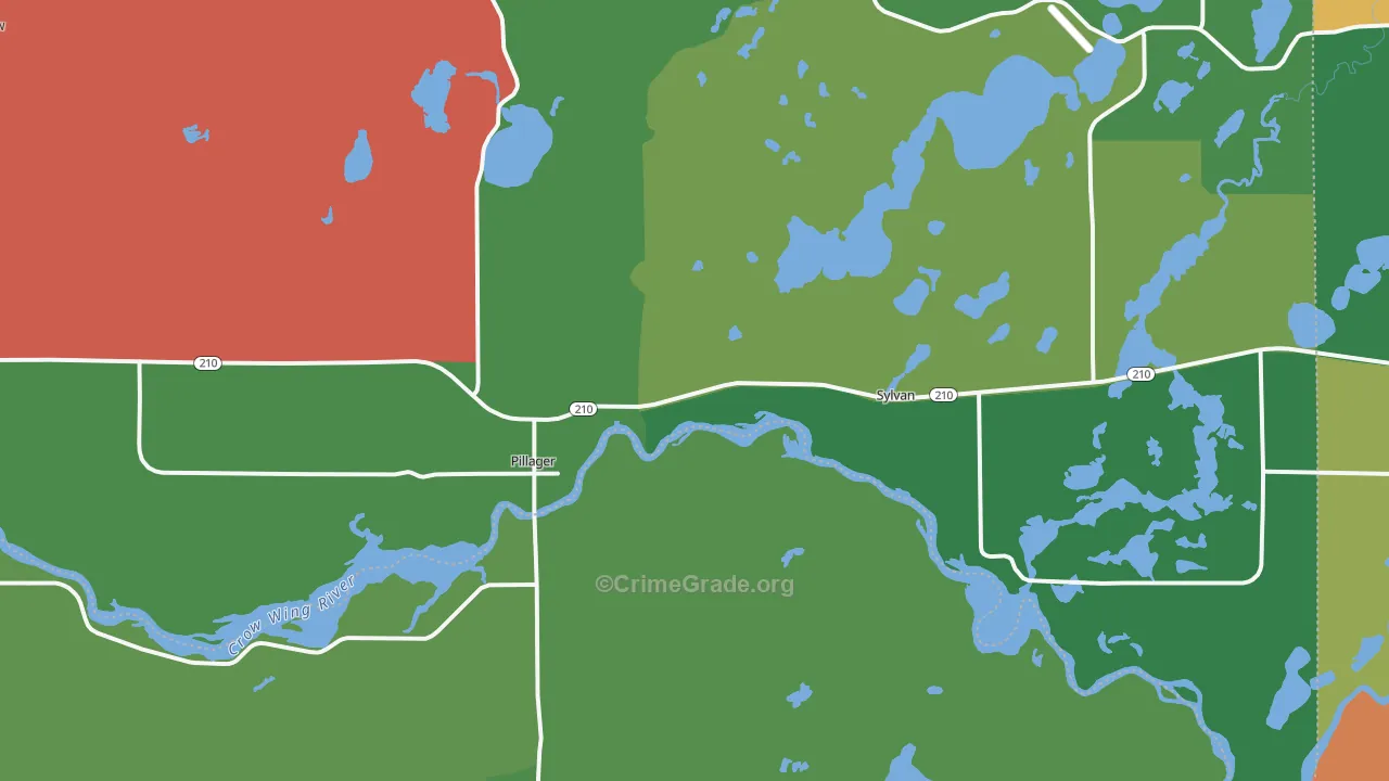 56473, MN Map of Theft Rates