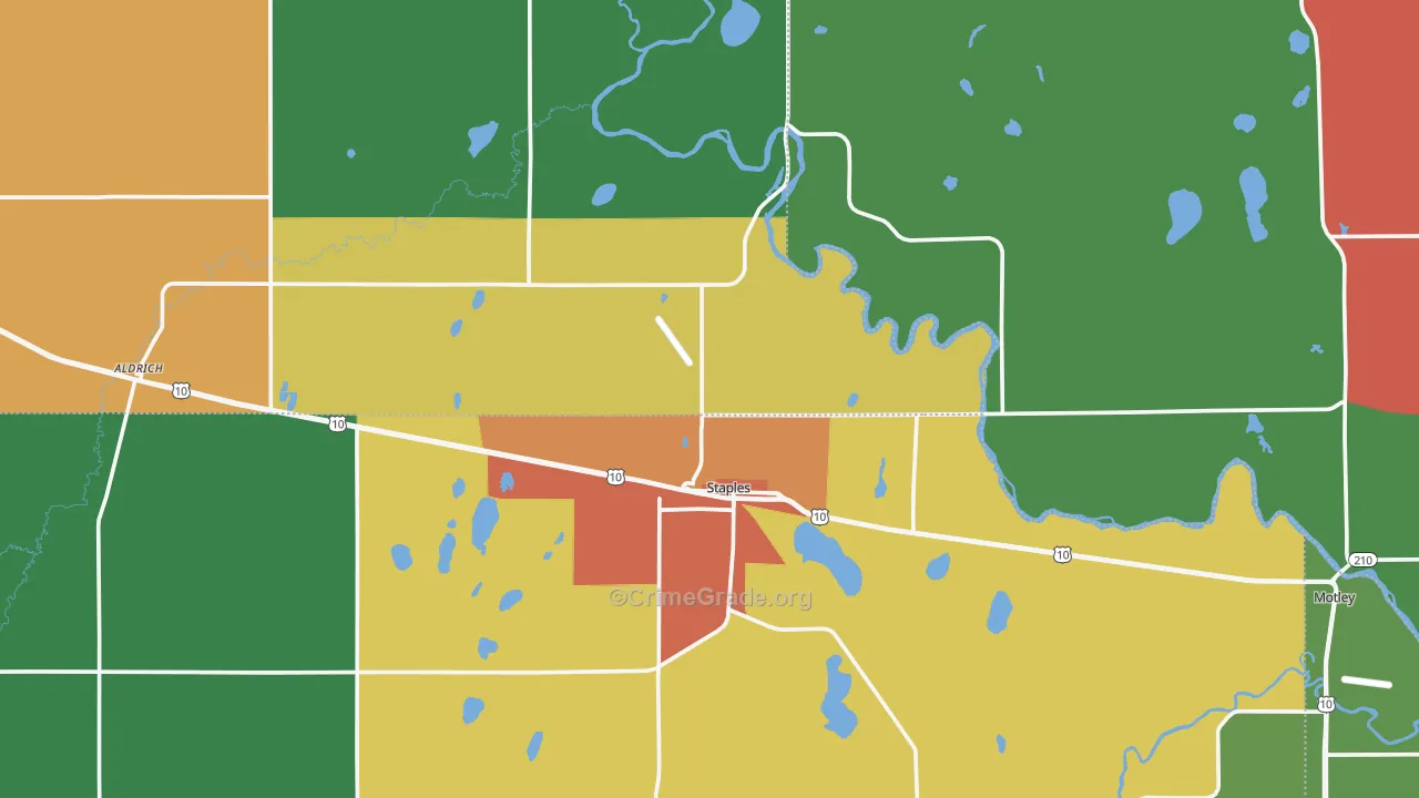 56479, MN Map of Theft Rates