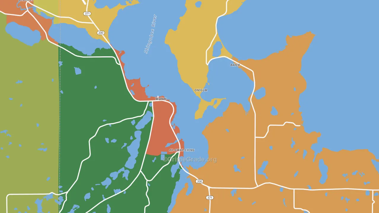 56484, MN Map of Theft Rates