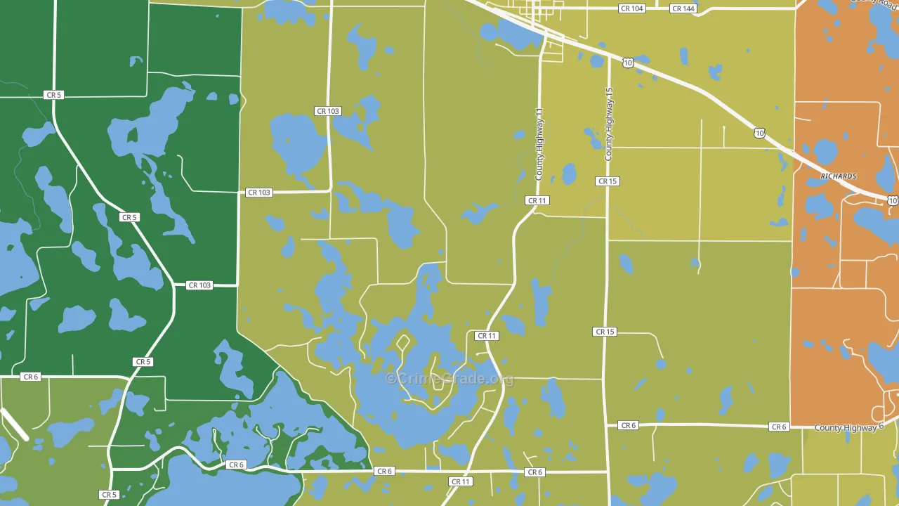 56511, MN Map of Theft Rates