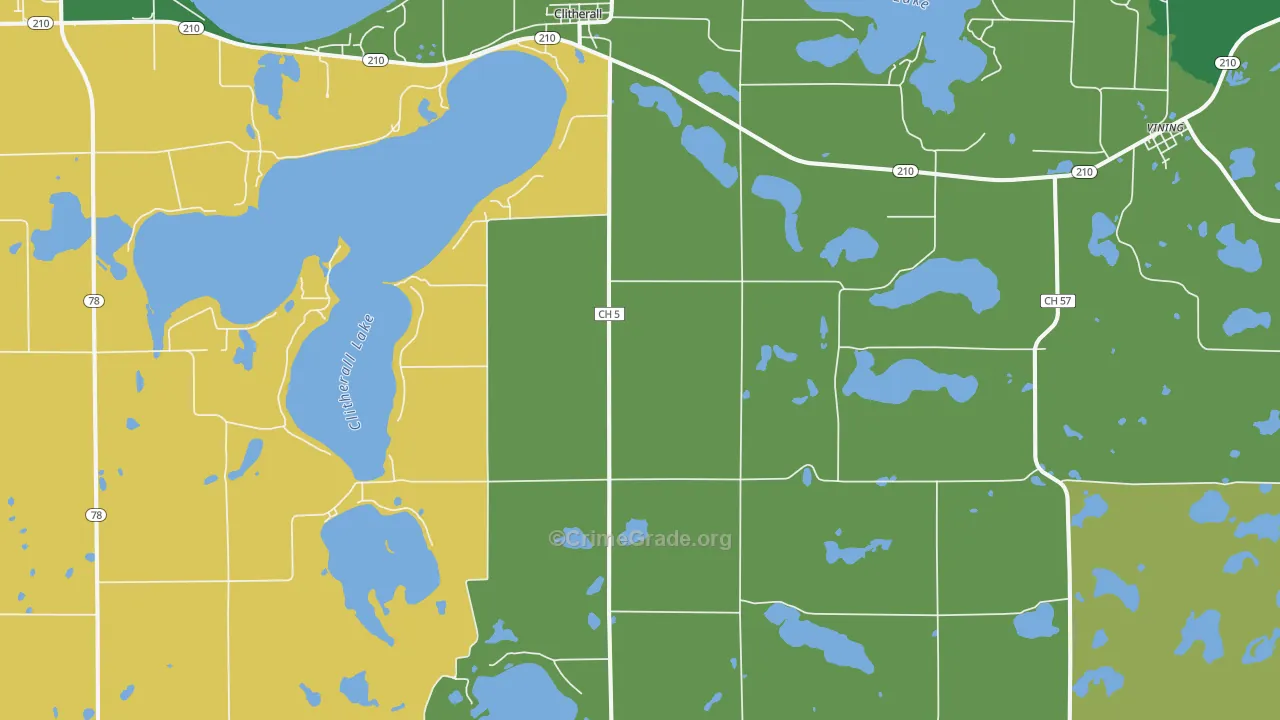 56524, MN Map of Theft Rates