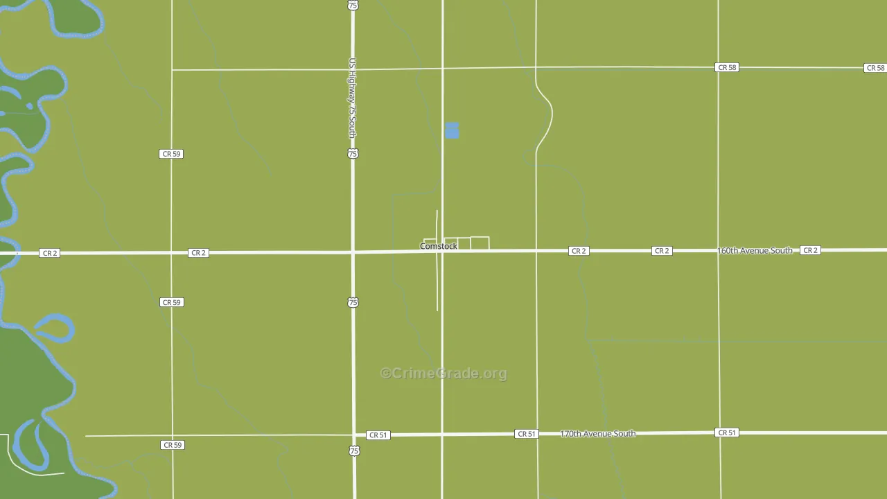 56525, MN Map of Theft Rates
