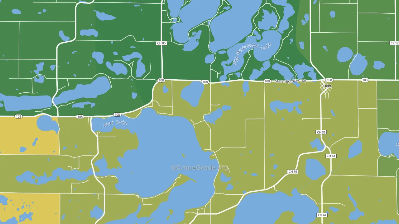 56528, MN Map of Theft Rates