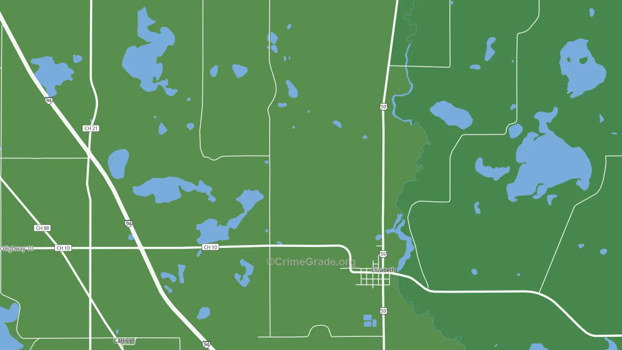 56533, MN Map of Theft Rates
