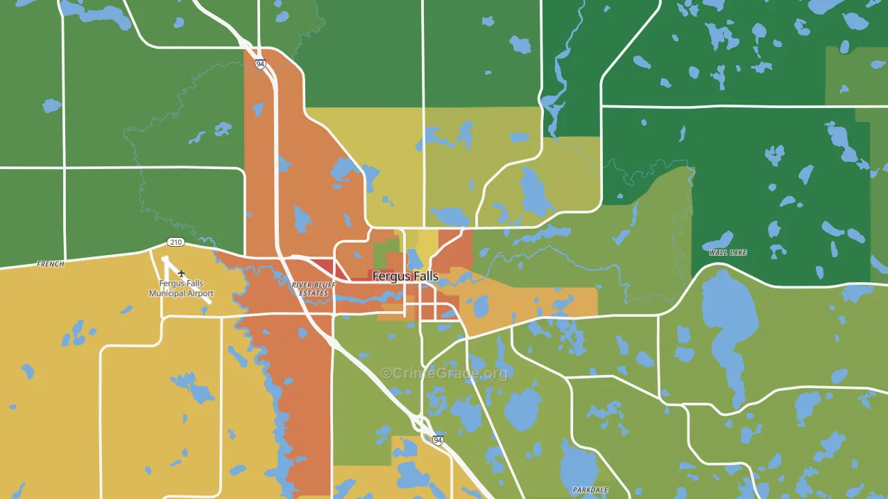 56537, MN Map of Theft Rates
