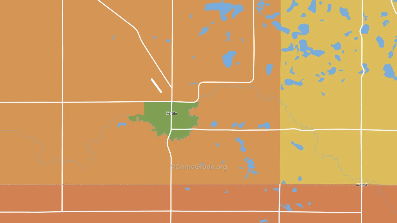 56540, MN Map of Theft Rates