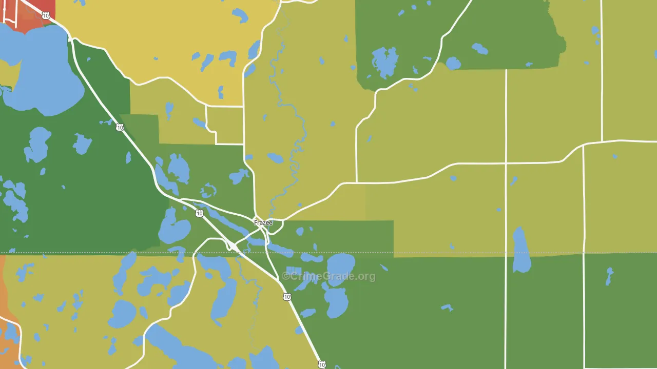 56544, MN Map of Theft Rates