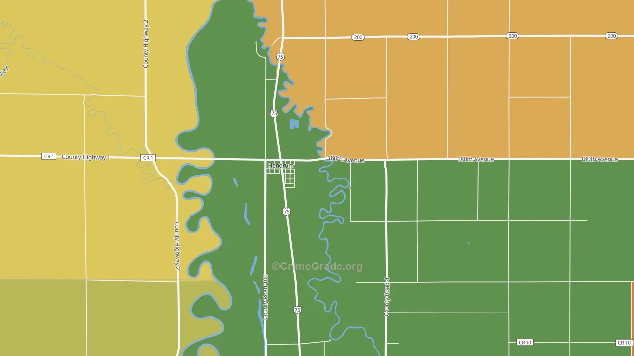 56550, MN Map of Theft Rates