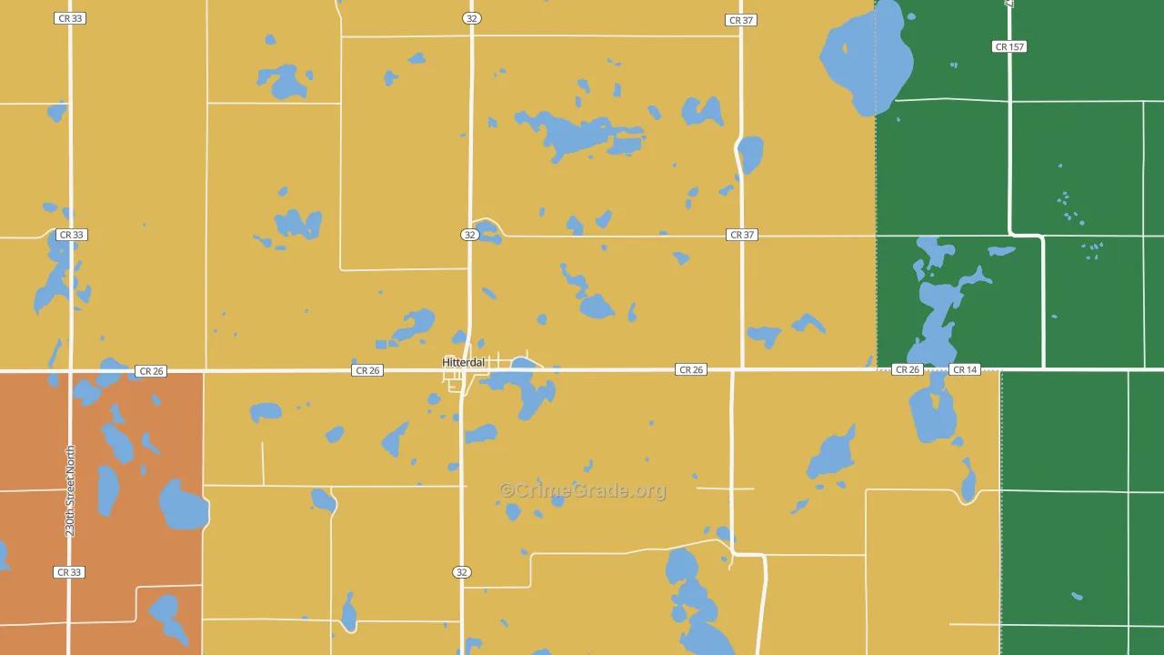 56552, MN Map of Theft Rates
