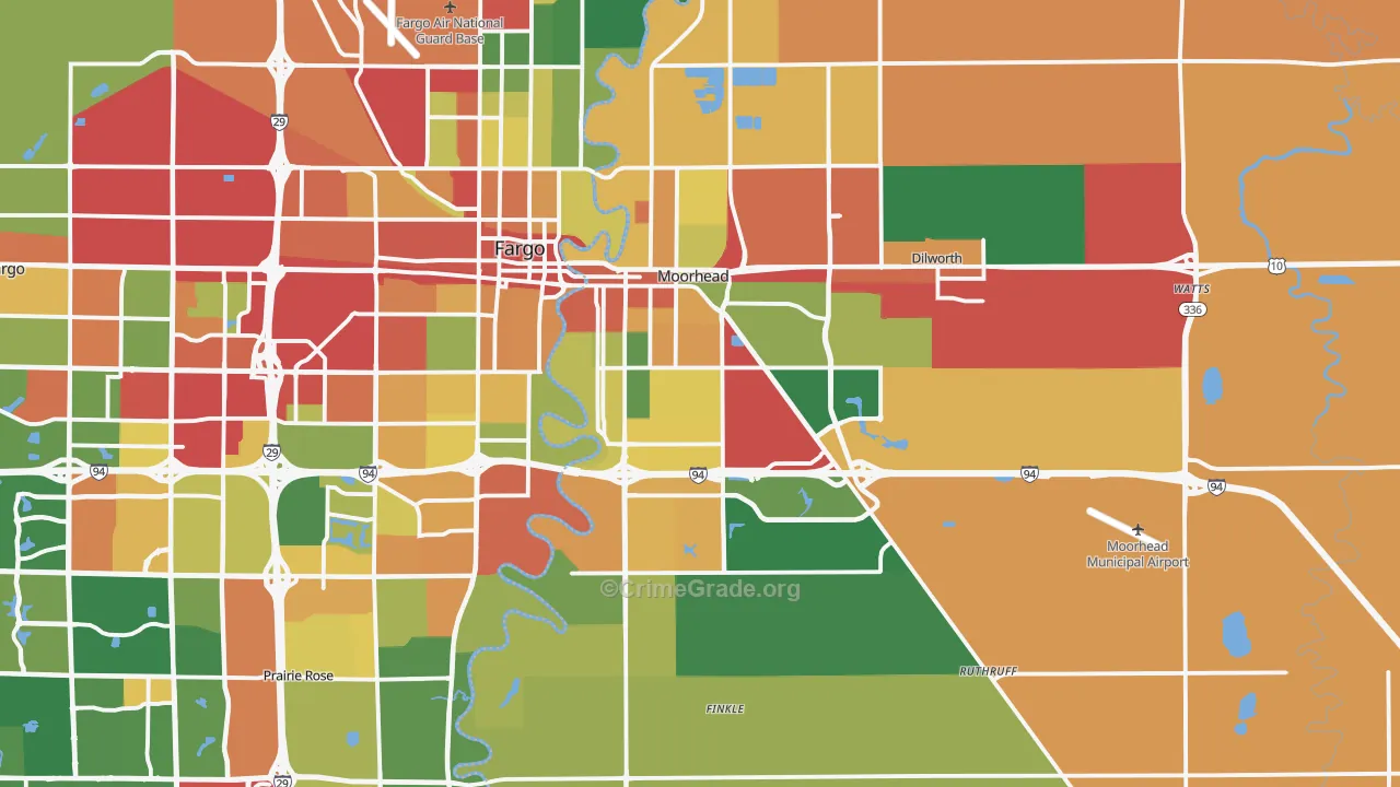 56560, MN Map of Theft Rates